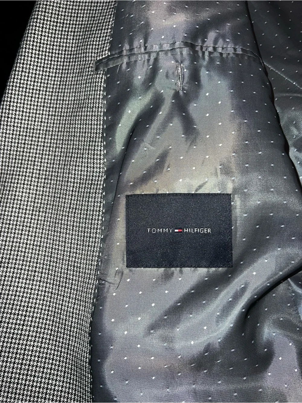 Tommy Hilfiger Light Gray Micro-Pattern Sport Coat